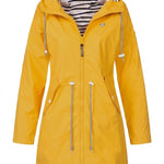 Victoria | Women's Hooded Drawstring Waterproof Rain Coat