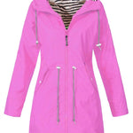Victoria | Women's Hooded Drawstring Waterproof Rain Coat