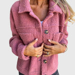 Madison | Women's Jacket Cozy Button-Front Sherpa Fleece Coat