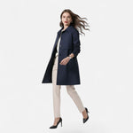 Mia | Women's Mid-Length Wool-Blend Double-Breasted Trench Coat
