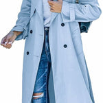 Layla | Women's Oversized Double-Breasted Belted Longline Trench Coat