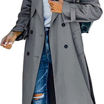 Layla | Women's Oversized Double-Breasted Belted Longline Trench Coat