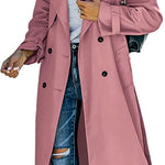 Layla | Women's Oversized Double-Breasted Belted Longline Trench Coat
