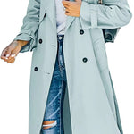 Layla | Women's Oversized Double-Breasted Belted Longline Trench Coat