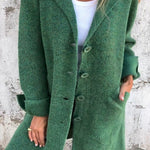 Harper | Women's Relaxed-Fit Long Button-Front Lapel Coat