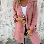 Harper | Women's Relaxed-Fit Long Button-Front Lapel Coat