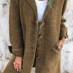 Harper | Women's Relaxed-Fit Long Button-Front Lapel Coat