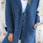 Harper | Women's Relaxed-Fit Long Button-Front Lapel Coat