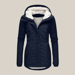 Harper | Women's Sherpa-Lined Hooded Quilted Jacket Fleece Winter Coat