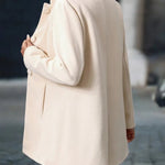 Layla | Women's Stand-Collar Button-Front Longline Blazer Coat