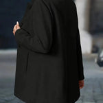 Layla | Women's Stand-Collar Button-Front Longline Blazer Coat